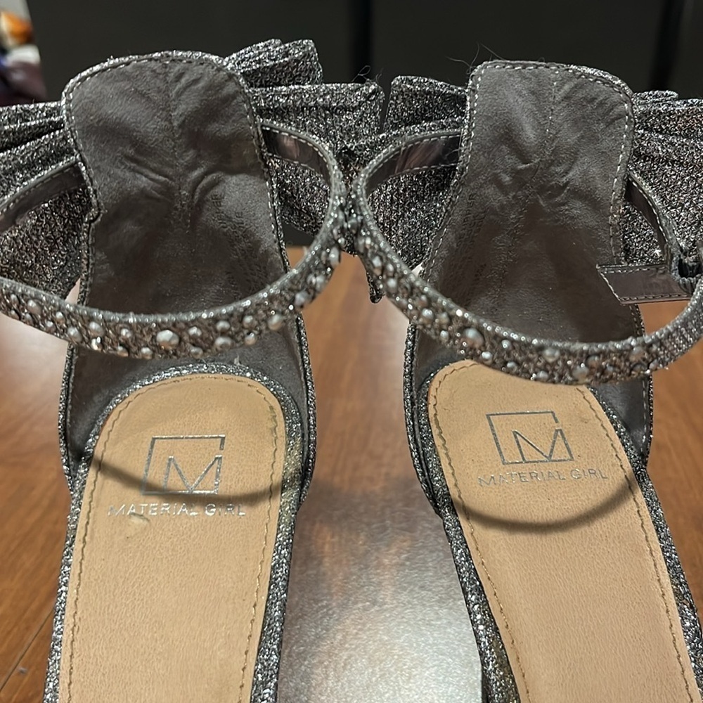 Material Girl Beverly Open Toe Sparkling Heels Size 9. - Picture 8 of 10